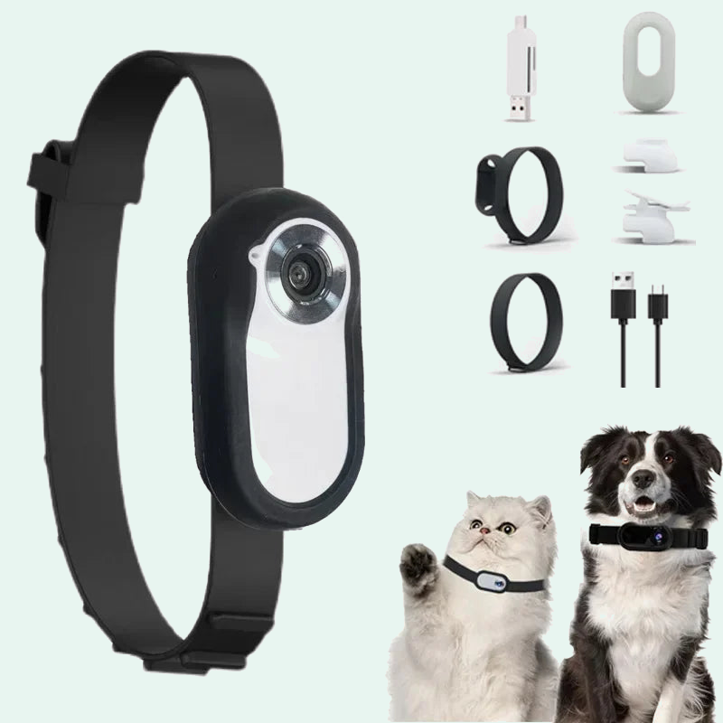 Mini-Halsbandkamera für Katzen und Hunde mit 1080p HD – Hauptansicht